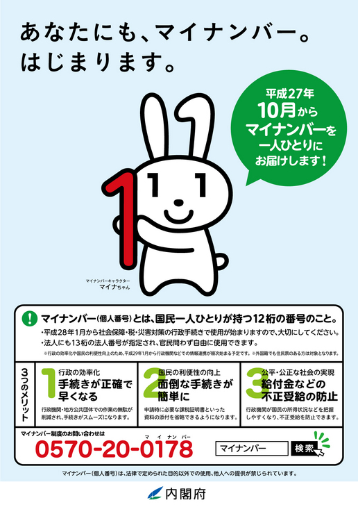 マイナンバーのポスター