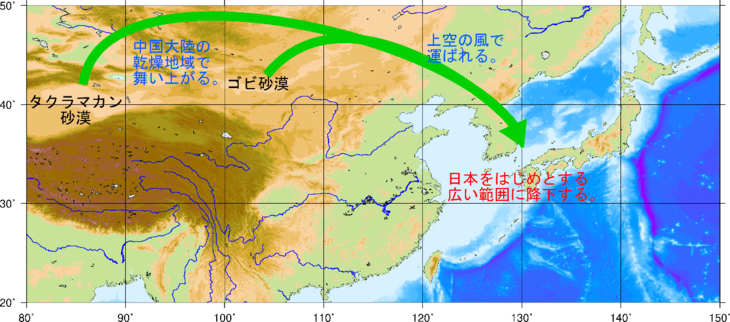 黄砂飛来図