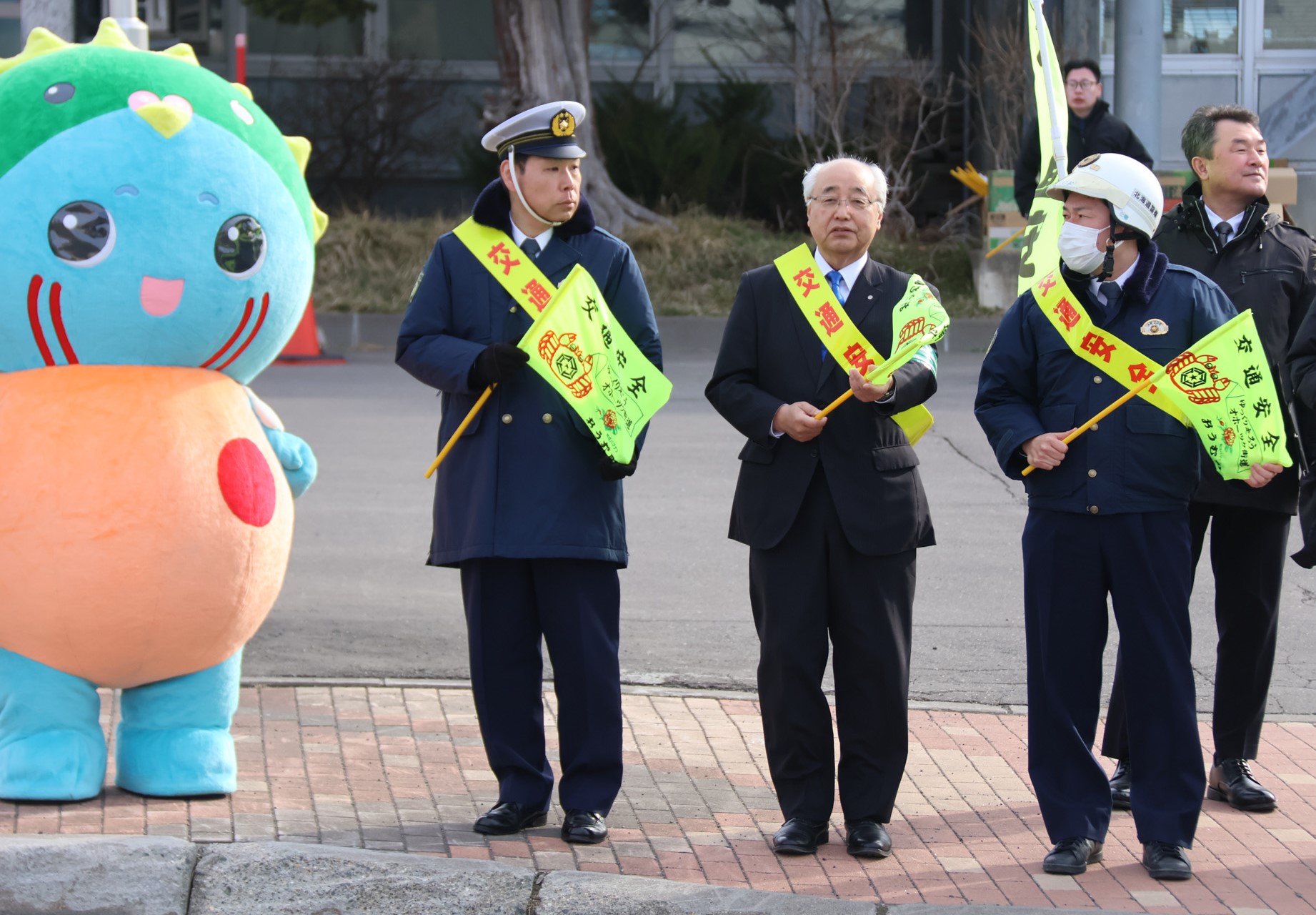 旗の波運動の様子